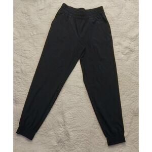Zella Black Jogger Pants With Zipper Pockets Women’s Small Stretch Lounge Pants
